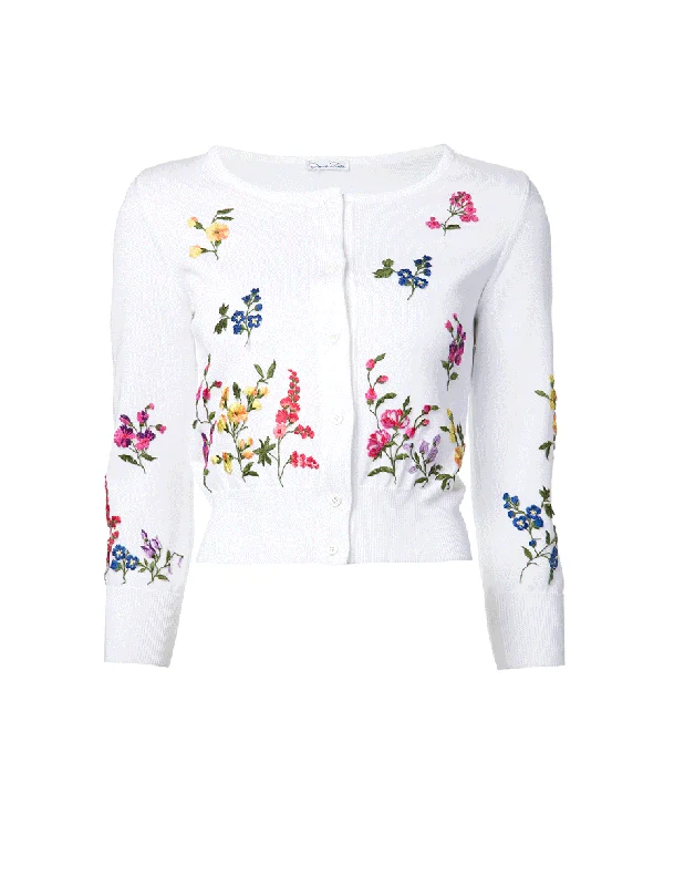 Floral Embroidered Cardigan