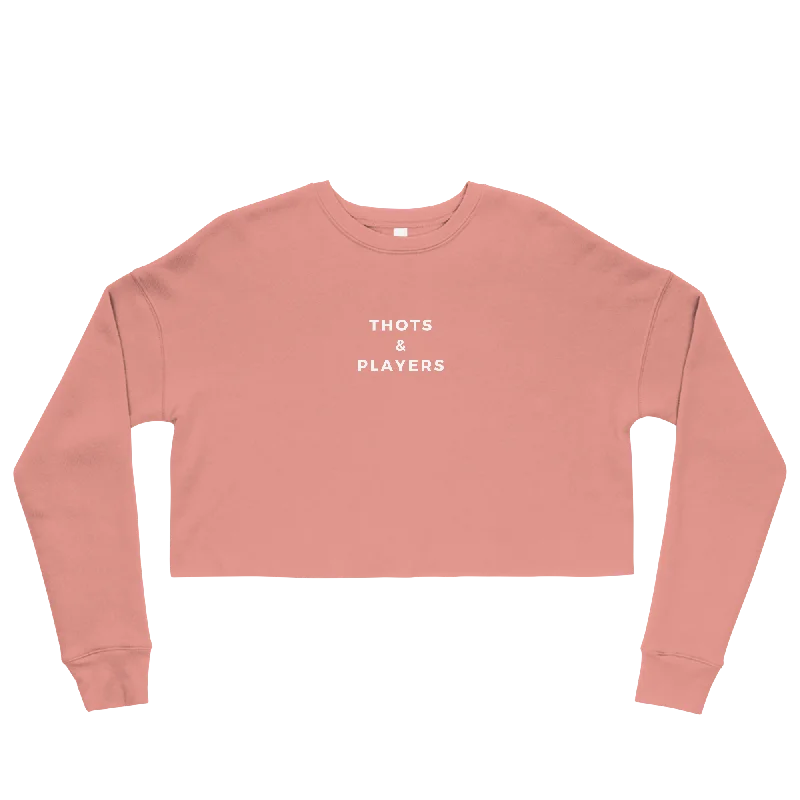 Thots and Players Crop Sweatshirt