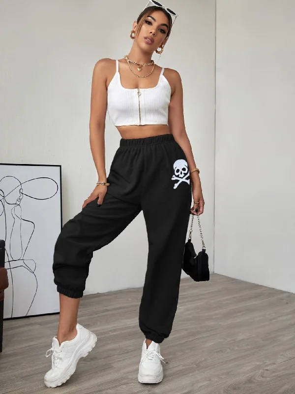 Halloween High Waist Long Women Sweatpants