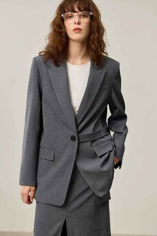 LILY Grey Suit Jacket