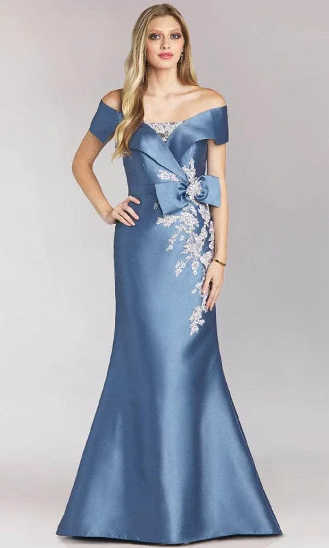 Feriani Couture 21516 - Bow Detailed Trumpet Gown