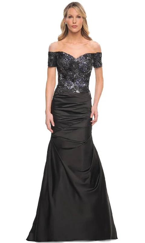 La Femme 30404 - Long Trumpet Mother of the Bride Dress