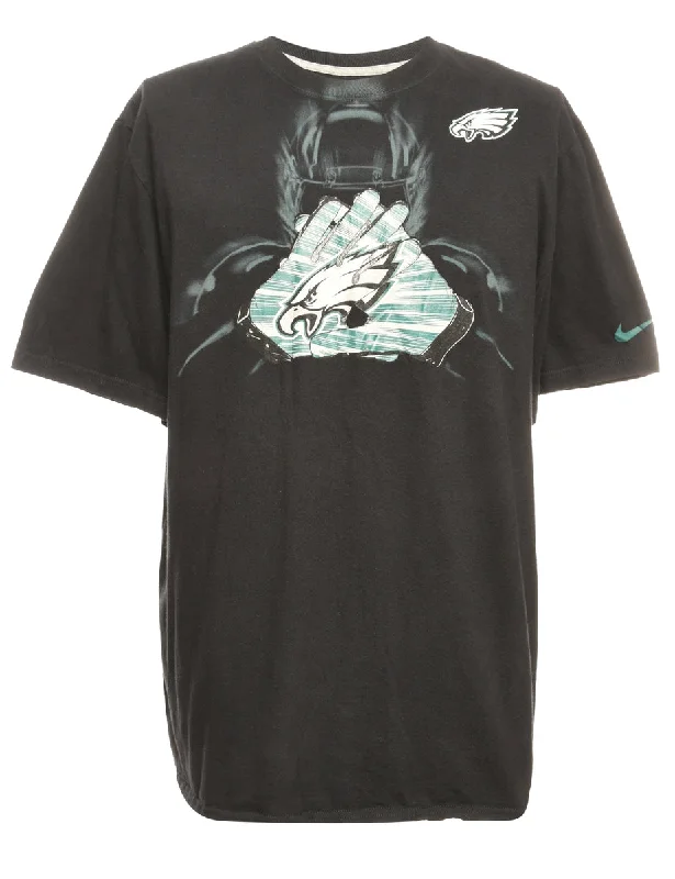 Nike Black Printed NFL Sports T-shirt - M