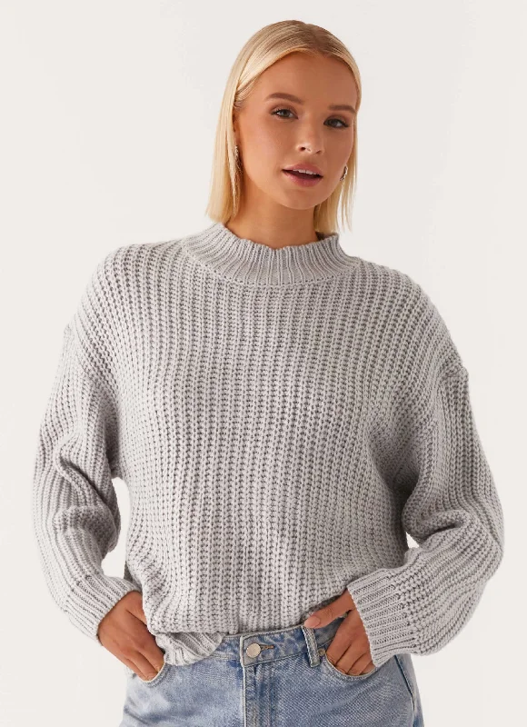 Chester Knit Sweater - Grey