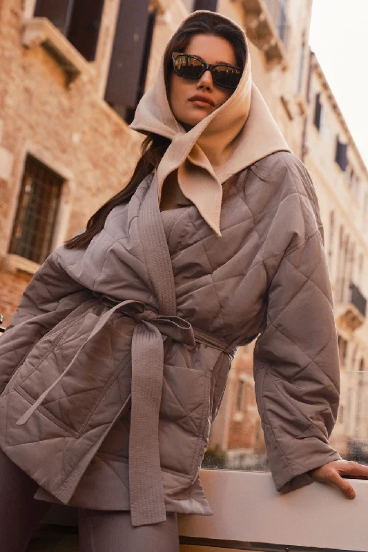 Urbanite Wrap Puffer - Mushroom