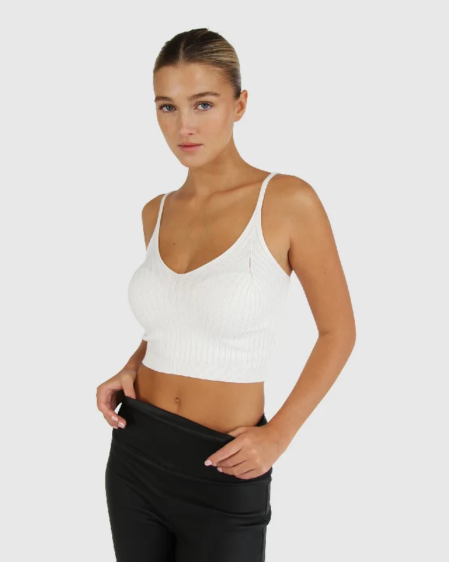 All I Need Knit Crop - Cream