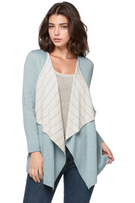 Zen Blend Pamela Reversible Open Sweater Cardigan Knit