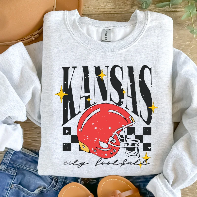 Checkered Kansas City Chiefs Tee/Crewneck Made to Order