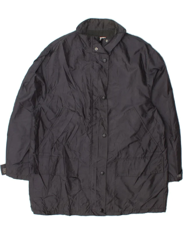 MAX & CO. Womens Windbreaker Coat UK 18 XL Navy Blue Polyamide