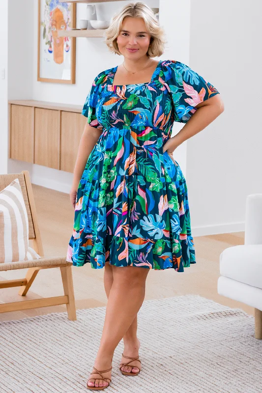 Final Sale | Tatum Dress Miami Print