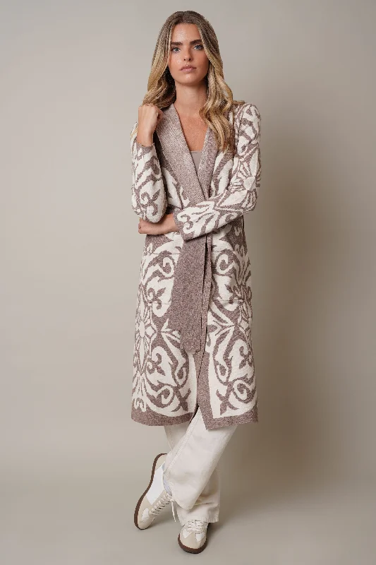 Jacquard Hooded Duster