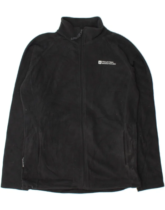 MOUNTAIN WAREHOUSE Womens Fleece Jacket UK 10 Small Black Polyester