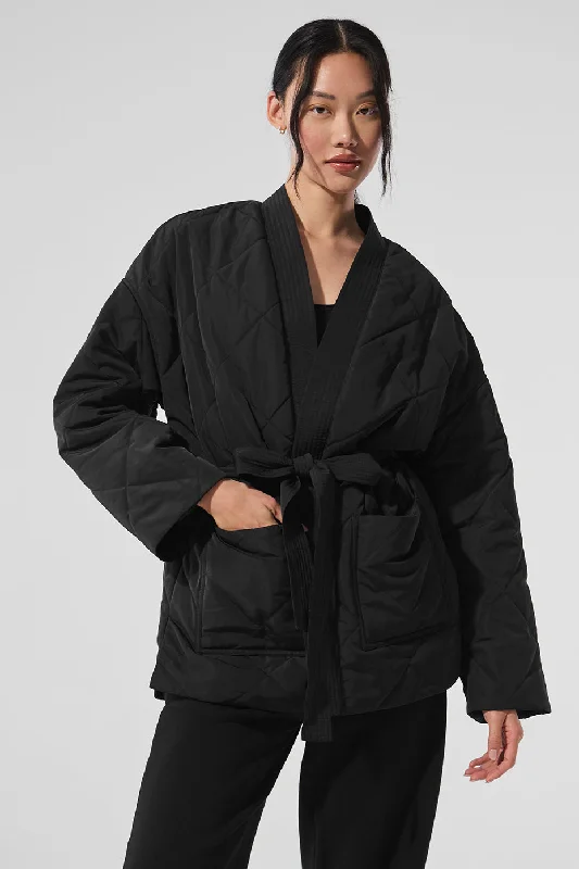 Urbanite Wrap Puffer - Black