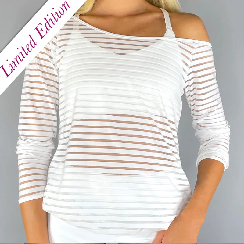 Limited Edition Sheer Stripe Pullover