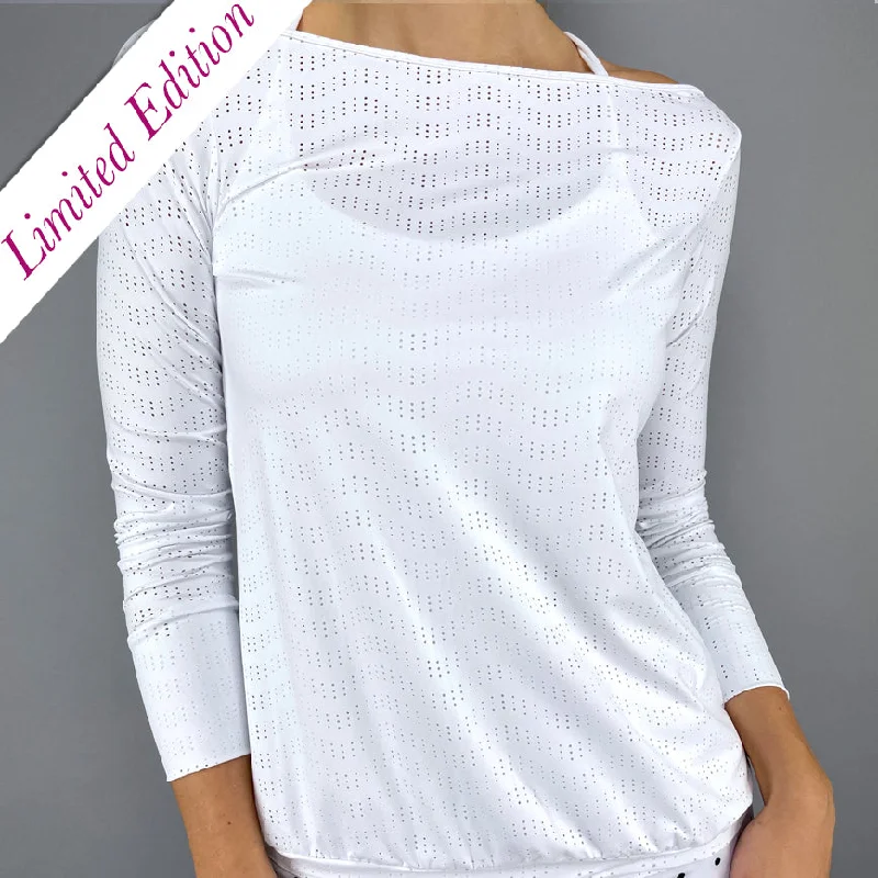 LE Sheer Symmetrical Pullover Top