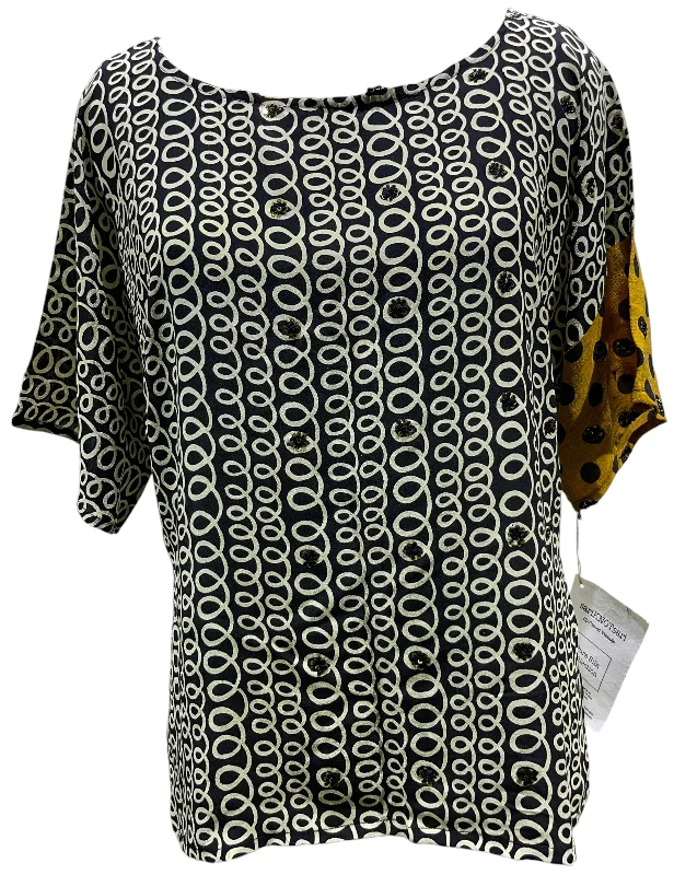 PRC4460 Avatar Pure Silk Side Slit Top Confident Women's Power